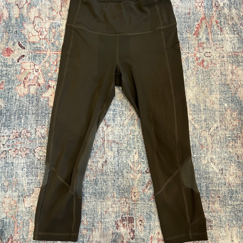 Lululemon fast and free army green leggings